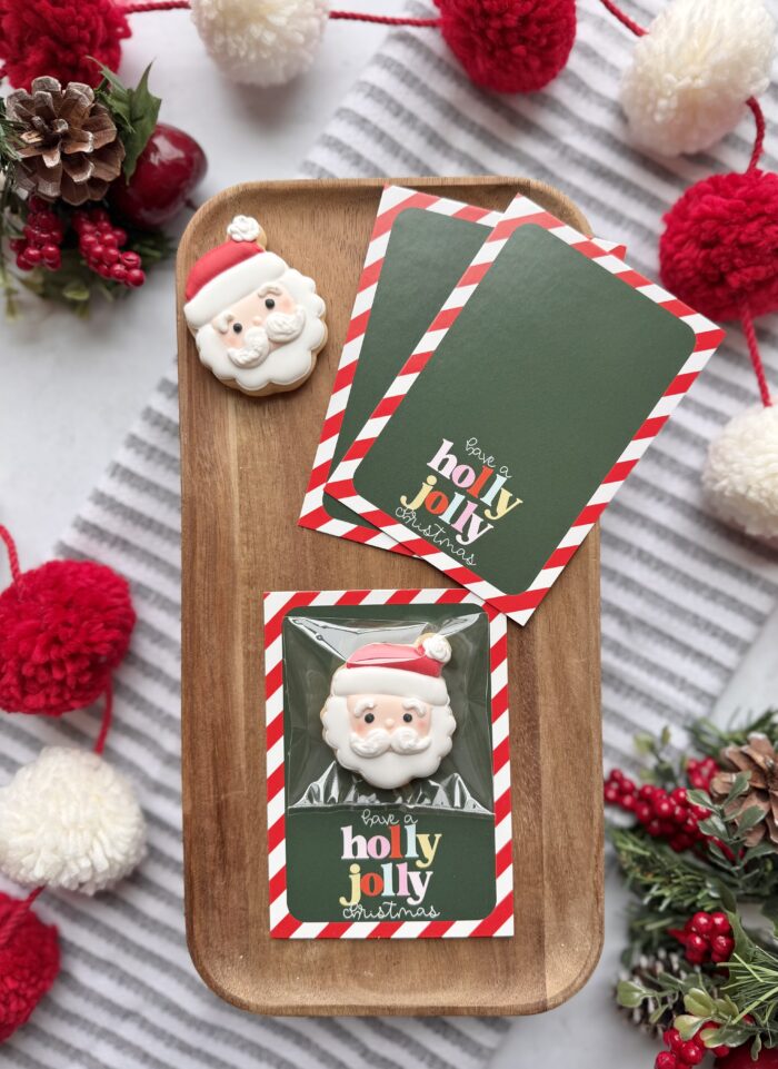 Santa Cookie Card